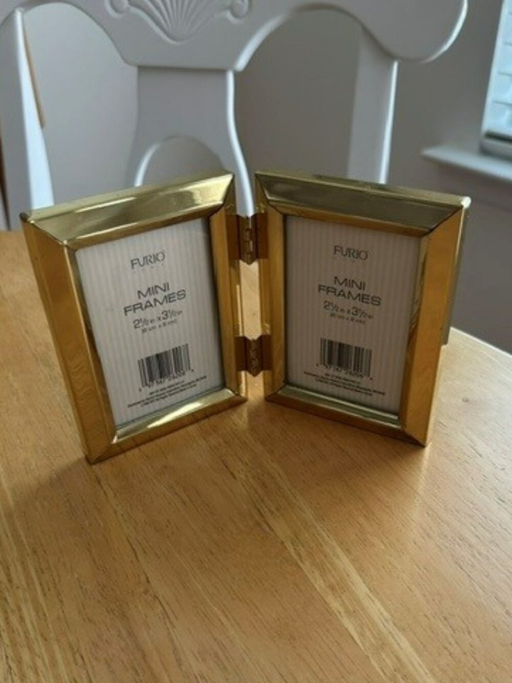 Furio Brass Hinged Two-frame 2 x 3 Mini Frame - Excellent Condition